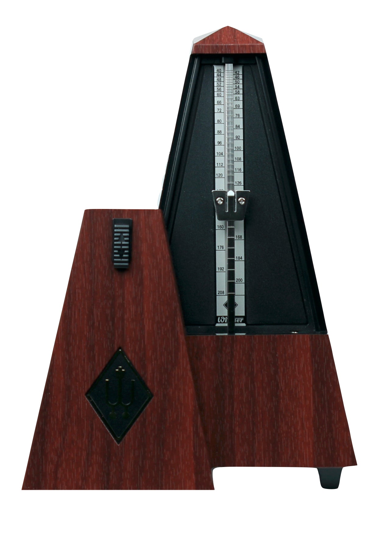 Wittner 845111 plastic pyramid pendulum mechanical metronome mahogany ...