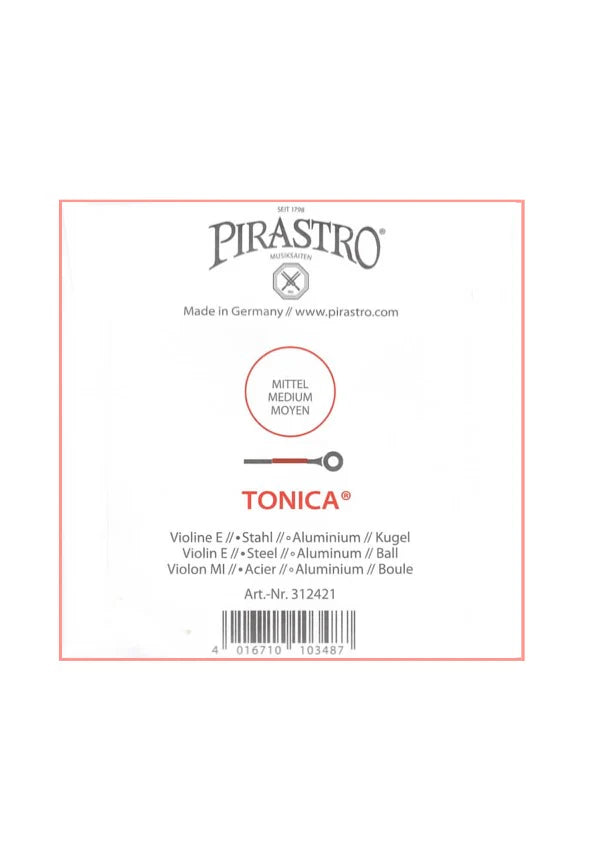 Pirastro Tonica Violin String Set - New Formula (1/32-4/4)