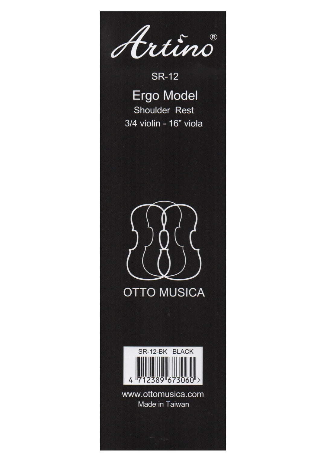 Artino Otto Musica SR-12 "Ergo" 3/4-4/4 Violin Viola Shoulder Rest