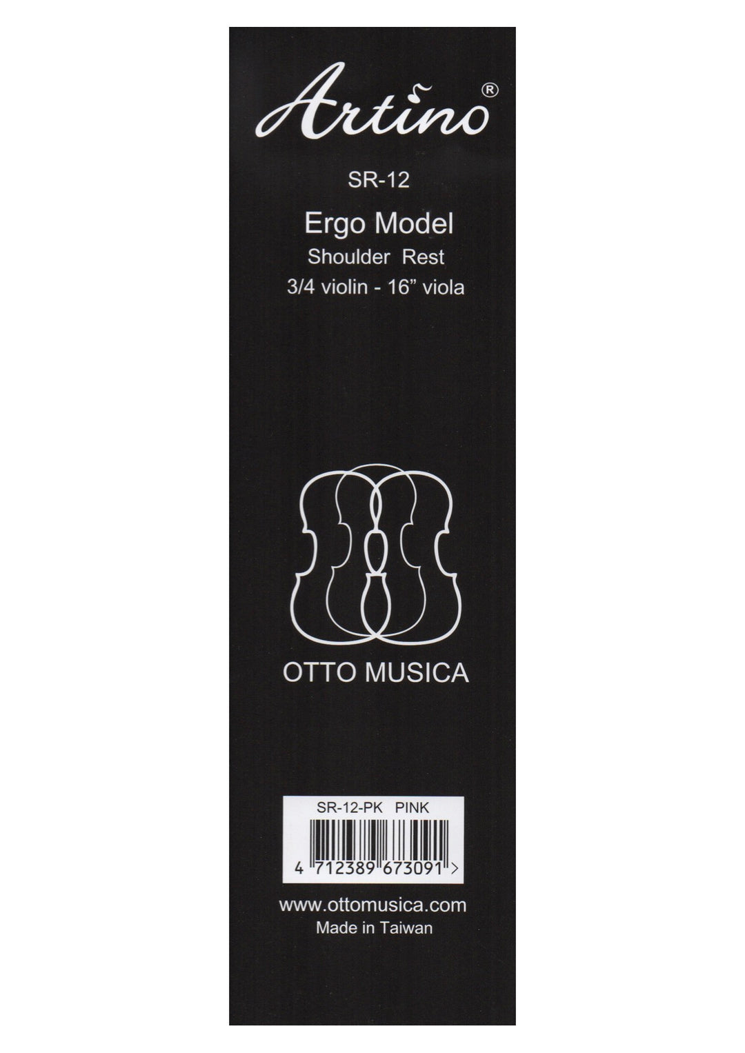 Artino Otto Musica SR-12 "Ergo" 3/4-4/4 Violin Viola Shoulder Rest