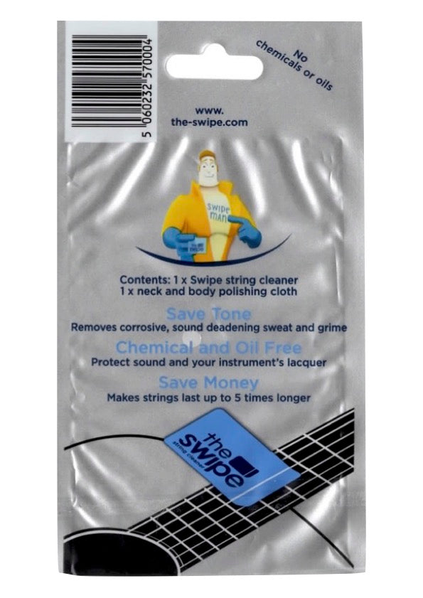 The SWIPE String instrument cleaner &amp; polishing cloth kit