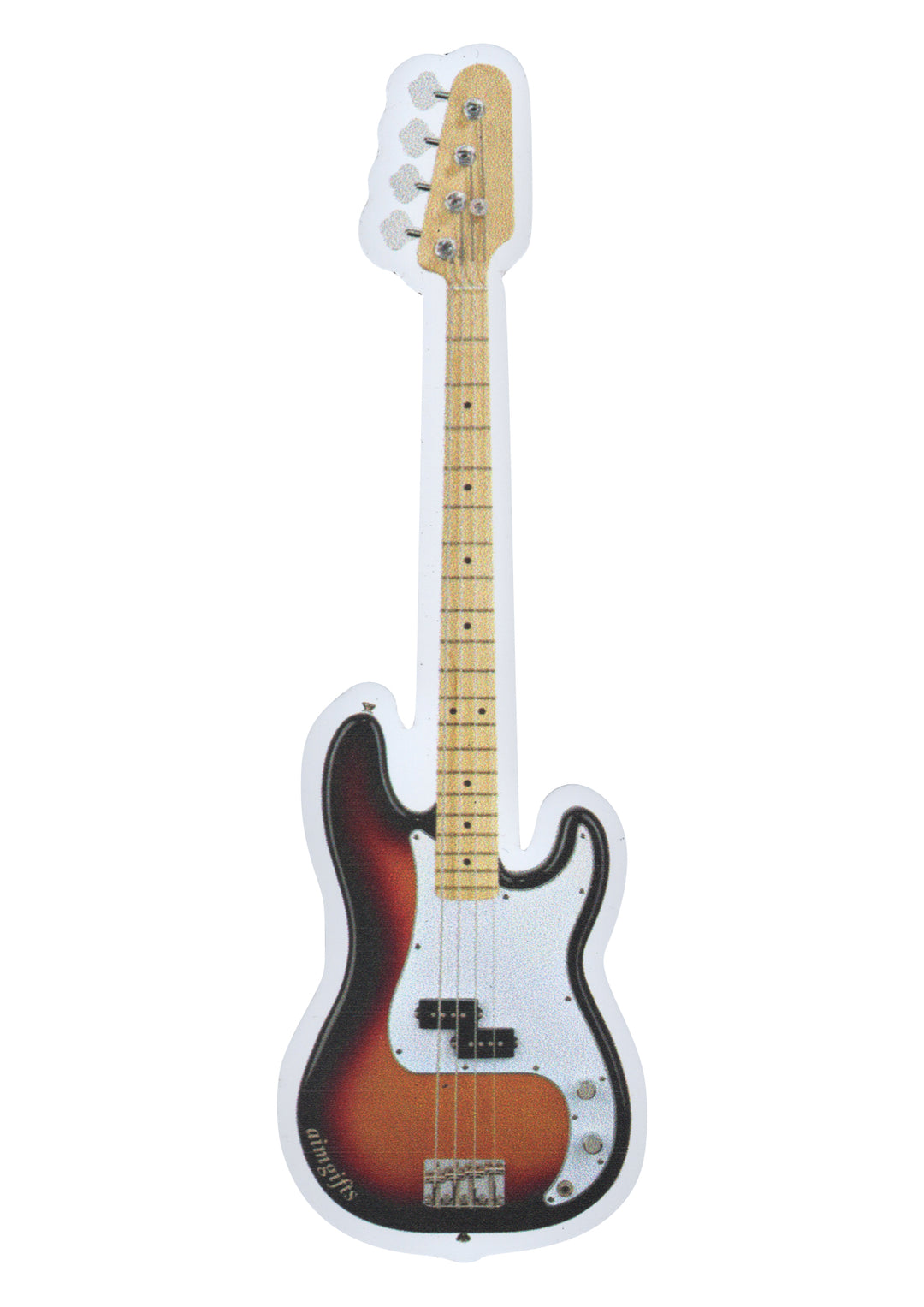 AIM gifts brand music bass guitar die cut fridge magnet