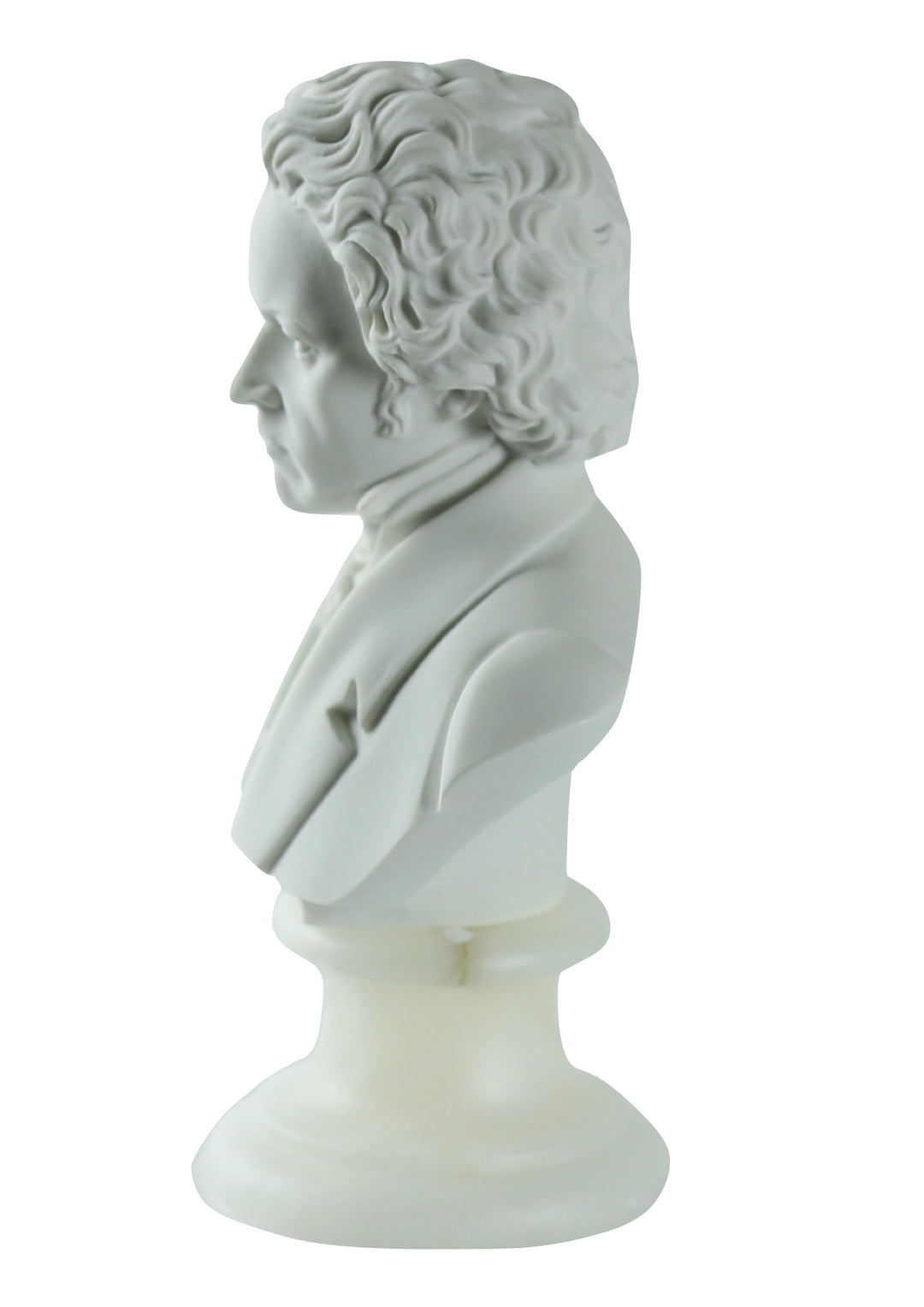 A. Giannelli Beethoven Alabaster Bust – Medium, Made in Italy