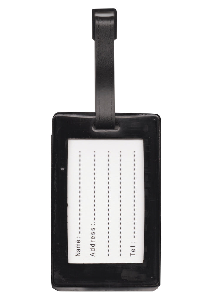 Black keyboard &amp; music symbols design bag instrument case luggage tag