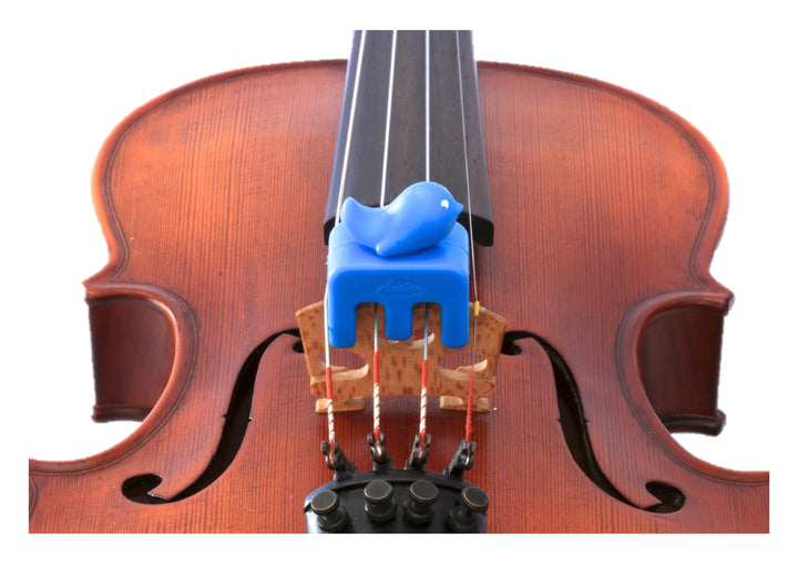 Otto Musica Artino weighted blue bird violin viola practice mute 4/4 size