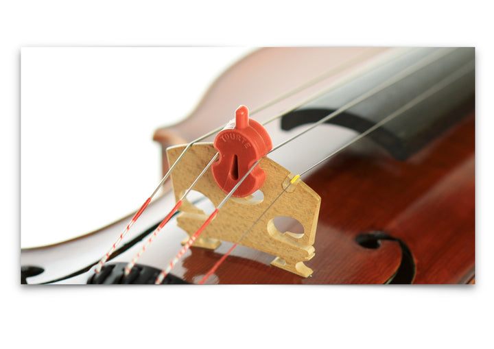 Original tourte single hole rubber violin viola mute 3/4 - 4/4 size