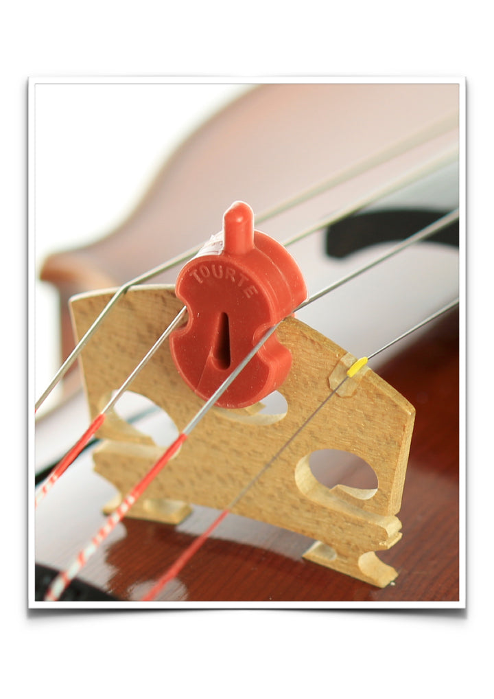 Original tourte single hole rubber violin viola mute 3/4 - 4/4 size