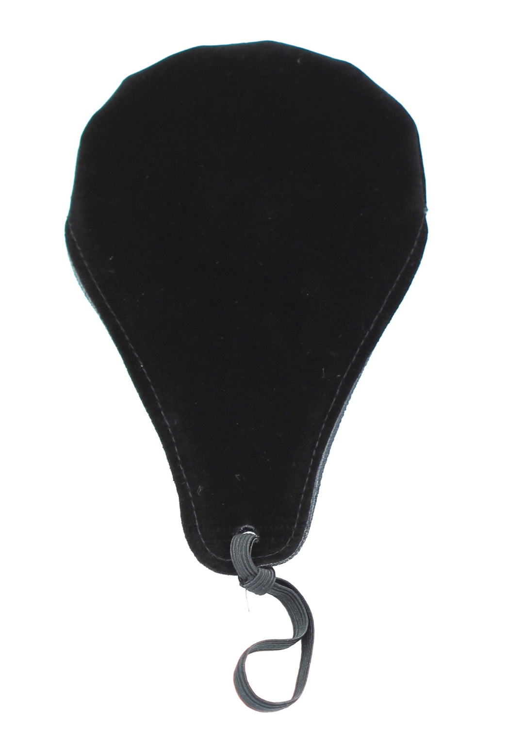 CUSHY Small black 1/2 - 1/16 violin 12” viola chinrest pad cushion elastic strap