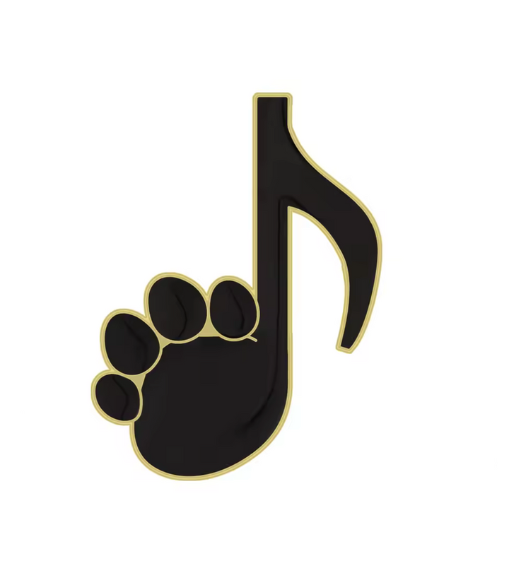 Set of 5 Cat &amp; Music Enamel Pins – Cute Cats, Kittens &amp; Musical Notes