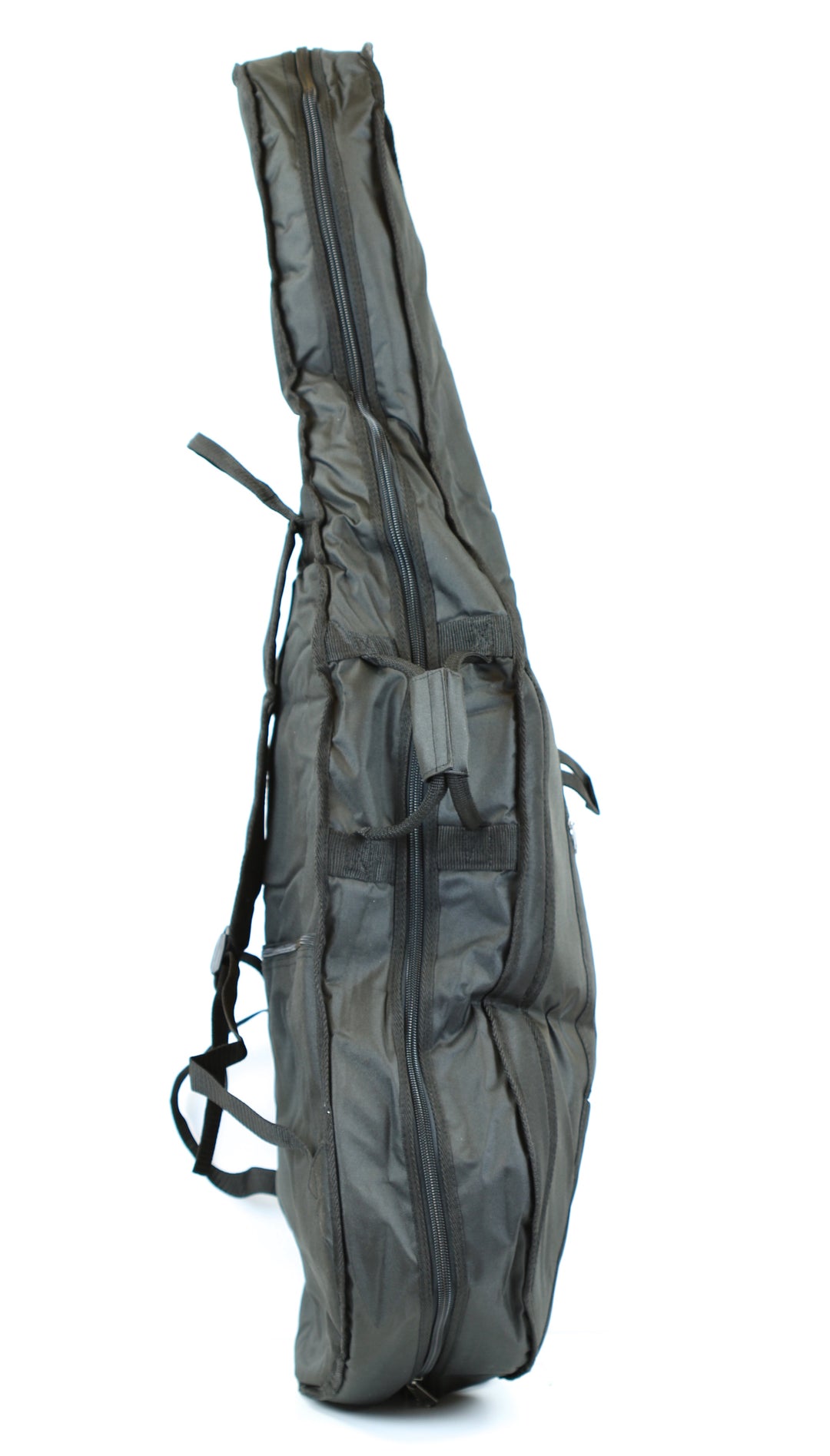 Quality black 4/4 size padded cello bag case - back straps &amp; 2 bow holders