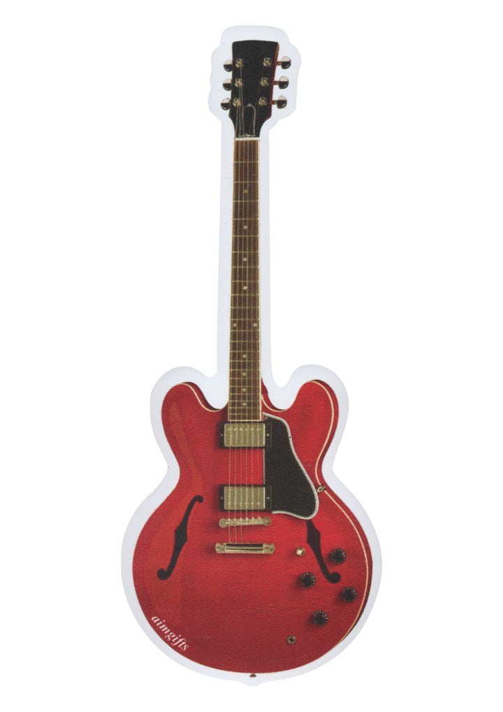 Aim gifts brand music cherry electric guitar die cut fridge magnet