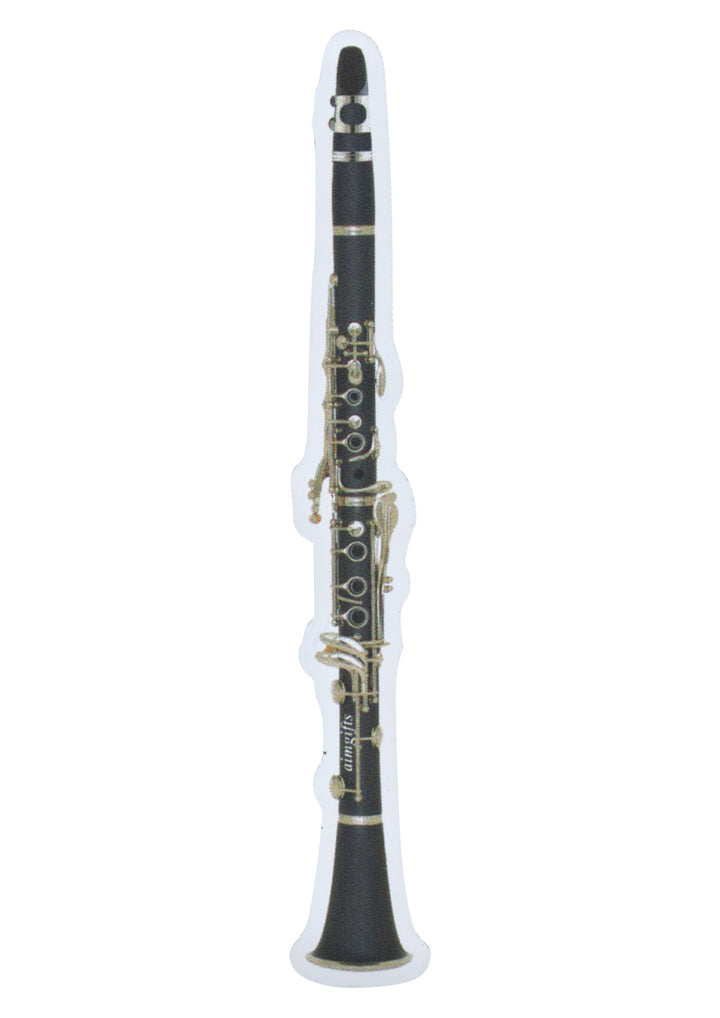 Aim gifts brand music woodwind clarinet die cut fridge magnet
