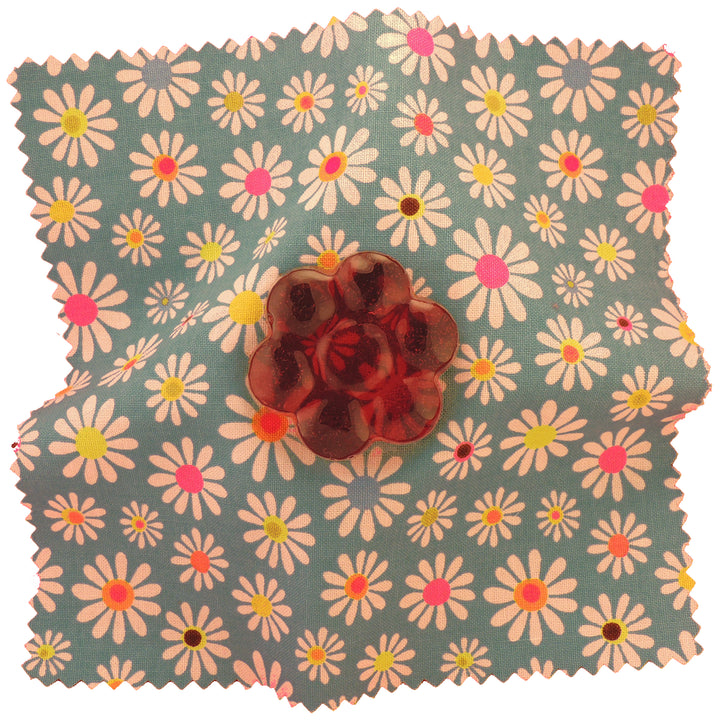 Daisy shaped rockin rosin violin viola cello with patterned cloth