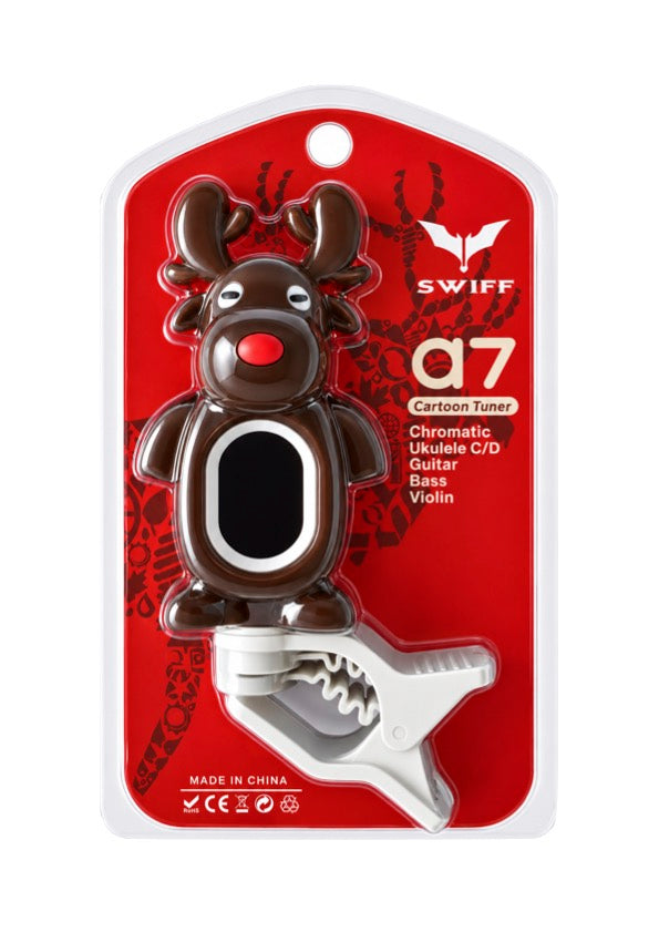 Swiff A7 Reindeer Clip-On Chromatic Tuner - 5 Instrument Modes