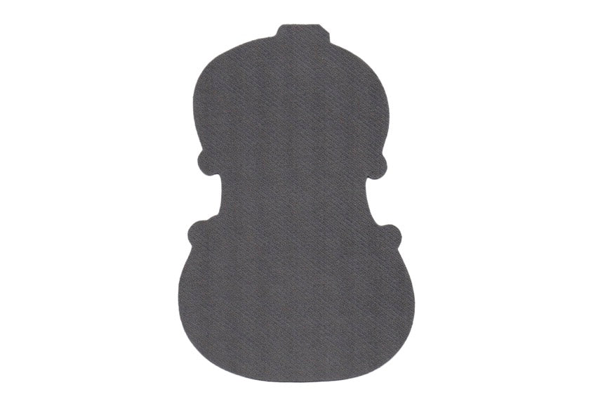 Die Cut Violin Computer Mouse Pad Fabric Top &amp; Rubber Base