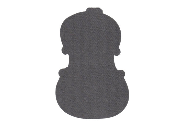 Die Cut Violin Computer Mouse Pad Fabric Top &amp; Rubber Base