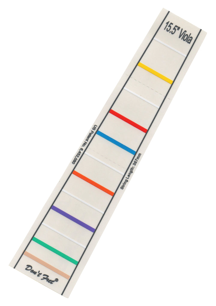 Don’t Fret self-adhering vinyl fingerboard fingering marker for Violin or Viola