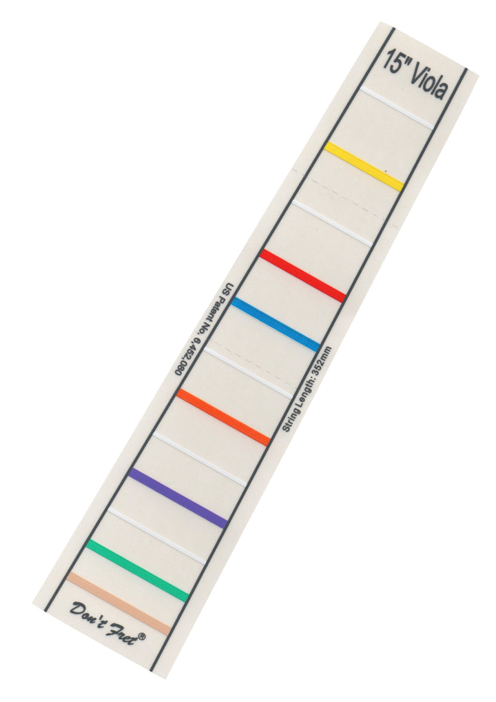 Don’t Fret self-adhering vinyl fingerboard fingering marker for Violin or Viola