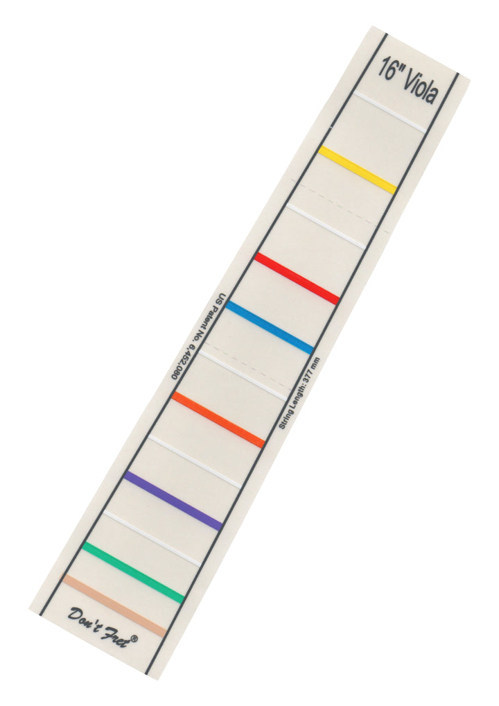 Don’t Fret self-adhering vinyl fingerboard fingering marker for Violin or Viola