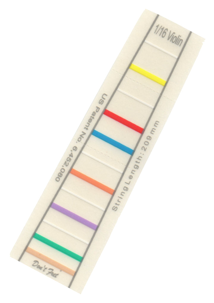 Don’t Fret self-adhering vinyl fingerboard fingering marker for Violin or Viola