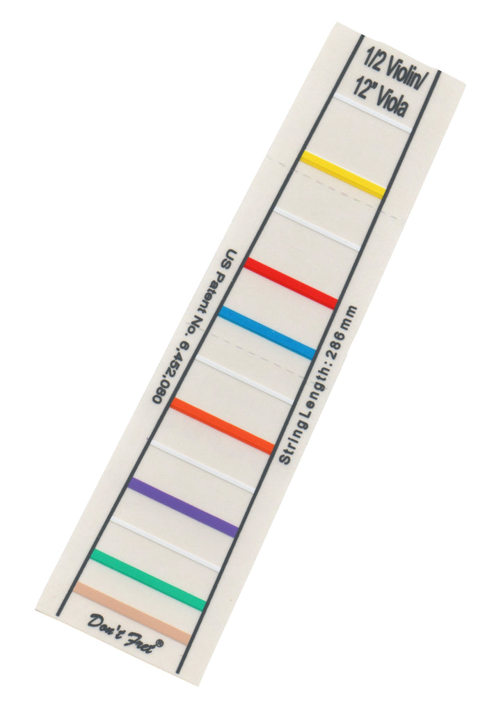Don’t Fret self-adhering vinyl fingerboard fingering marker for Violin or Viola