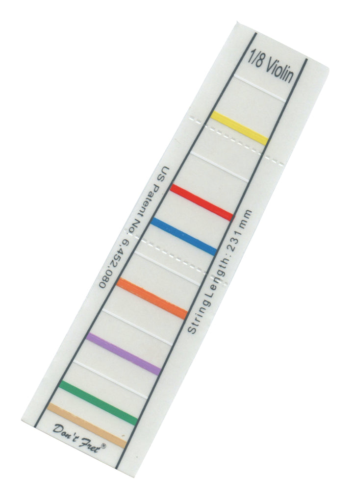 Don’t Fret self-adhering vinyl fingerboard fingering marker for Violin or Viola