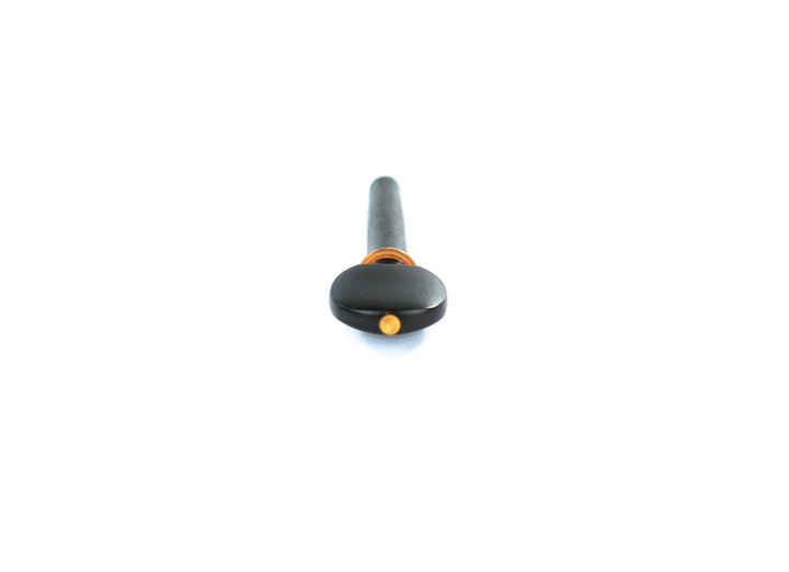 Set of 4 ebony hill shape style violin tuning pegs with pin design 1/8 size