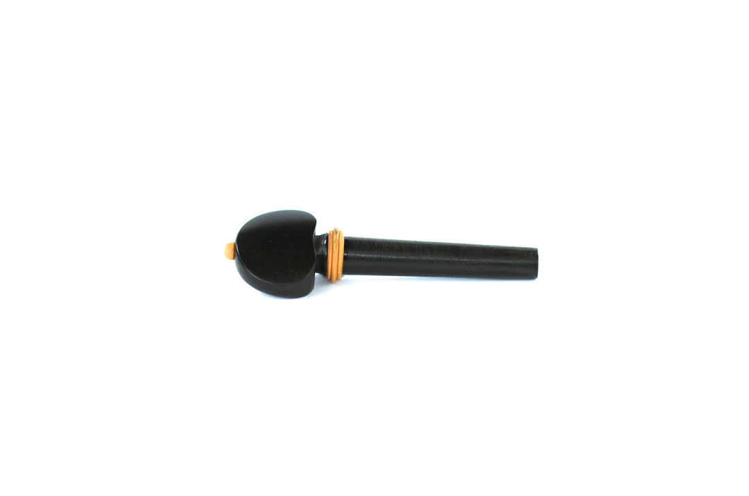 New set of 4 ebony hill shape style violin tuning pegs with pin design 1/2 size