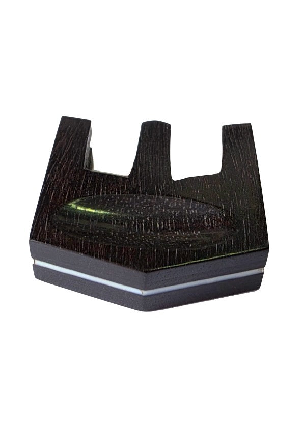 HILL MODEL Ebony Violin Mute Mother of Pearl Inlay – 4/4 &amp; 3/4 Violin