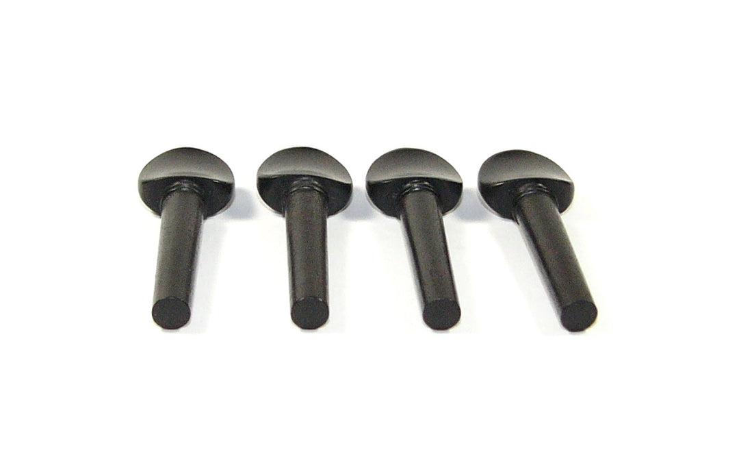 NEW 1/10 size set of 4 ebony violin tuning pegs mother of pearl inlay