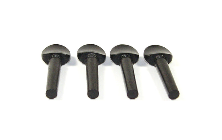 NEW 1/10 size set of 4 ebony violin tuning pegs mother of pearl inlay