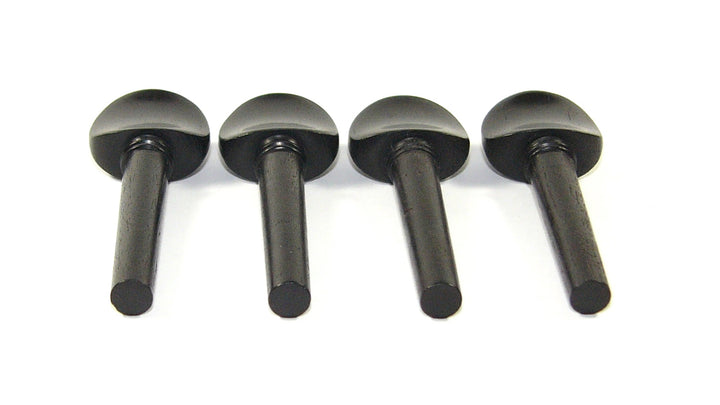 Set of 4 ebony violin tuning pegs Parisian eye inlay