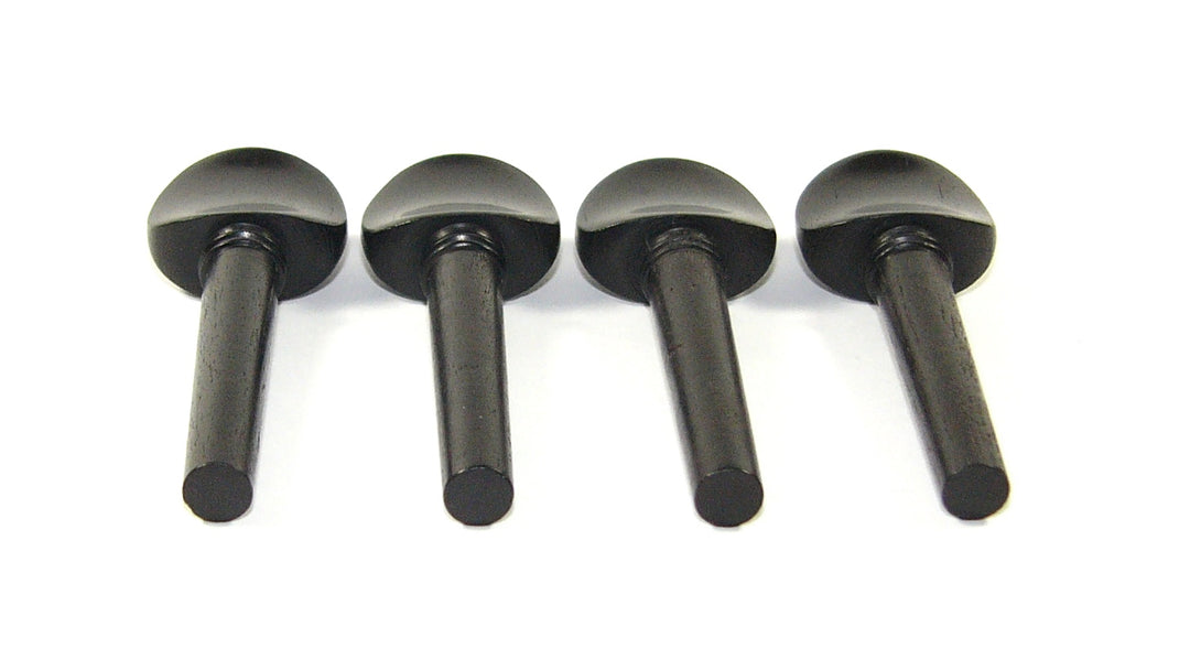 Set of 4 ebony violin tuning pegs Parisian eye inlay