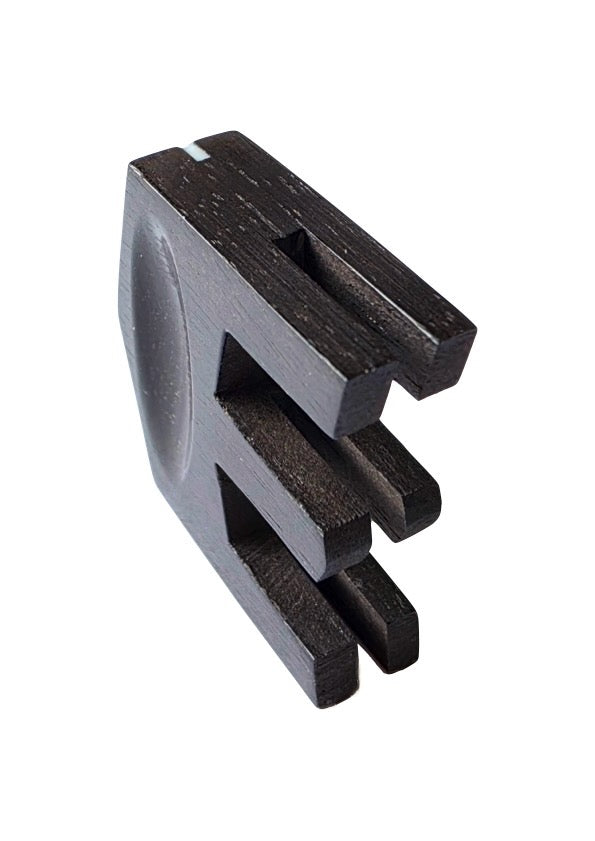HILL MODEL Ebony Violin Mute Mother of Pearl Inlay – 4/4 &amp; 3/4 Violin