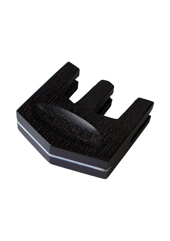 HILL MODEL Ebony Violin Mute Mother of Pearl Inlay – 4/4 &amp; 3/4 Violin