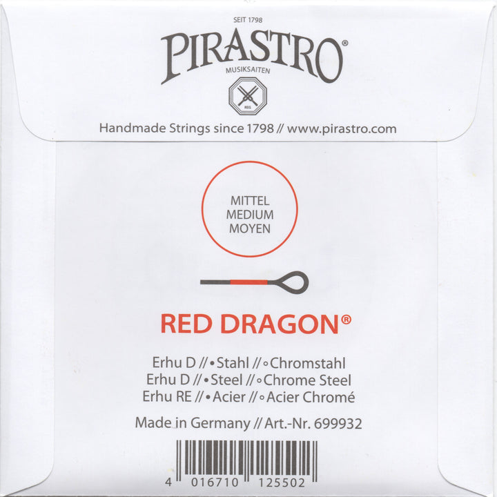 Pirastro Red Dragon Erhu String Set clear bright powerful sound Made in Germany