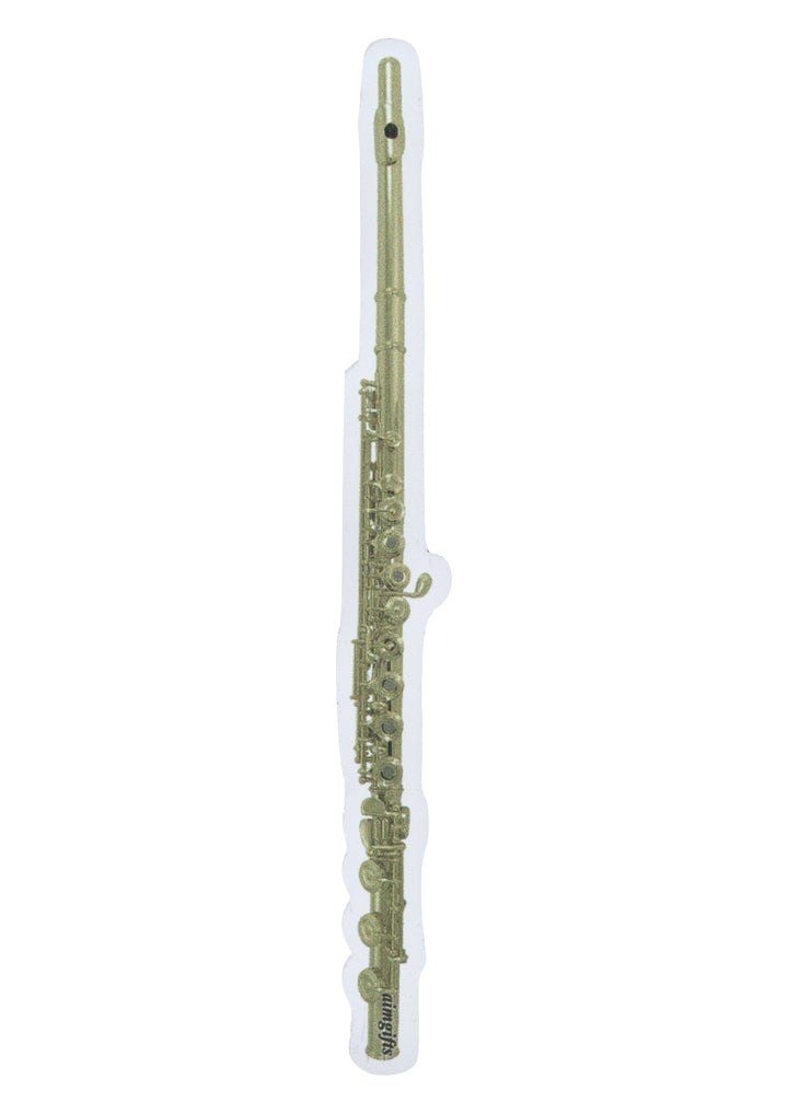 Aim gifts brand music woodwind flute die cut fridge magnet