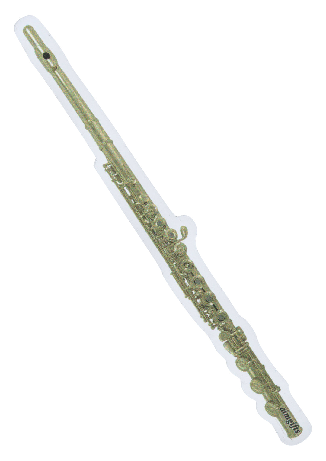 Aim gifts brand music woodwind flute die cut fridge magnet