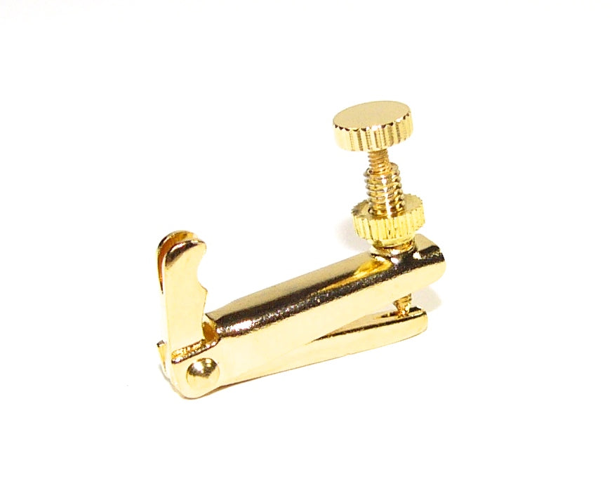 Single gold coloured cello fine tuner adjuster 4/4 - 3/4 size