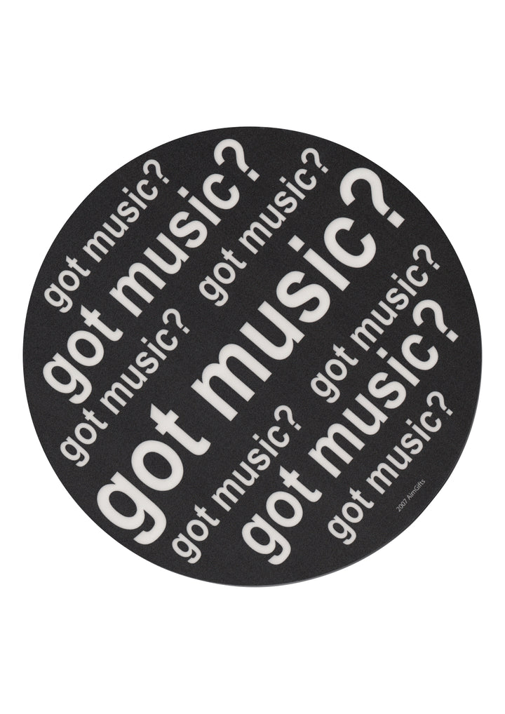 Got Music? Novelty computer mouse pad thick rubber base