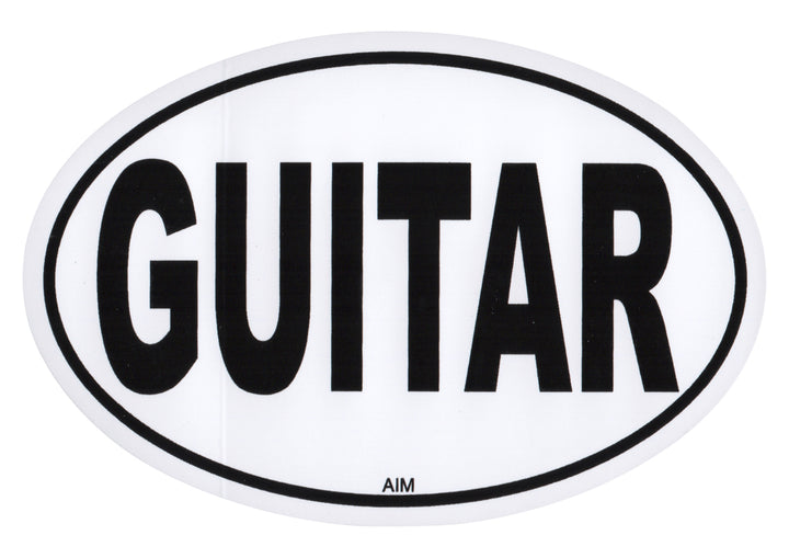 AIM Oval Bumper Sticker - GUITAR