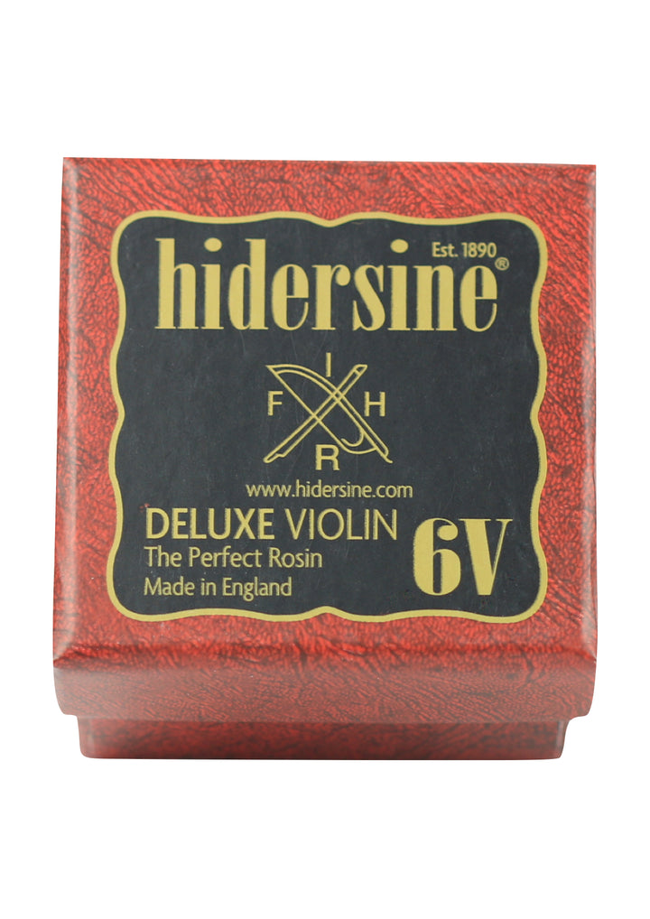 Hidersine 6V DuLuxe dark violin rosin round cake in cloth Made in England