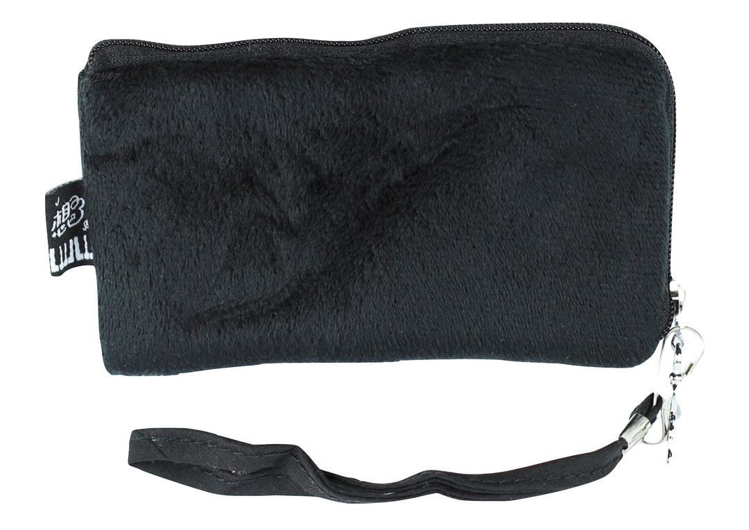 Soft fluffy “I Love Music” keyboard emroidered mini bag purse with carry strap.