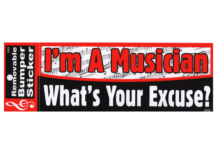AIM musical bumper sticker "l&