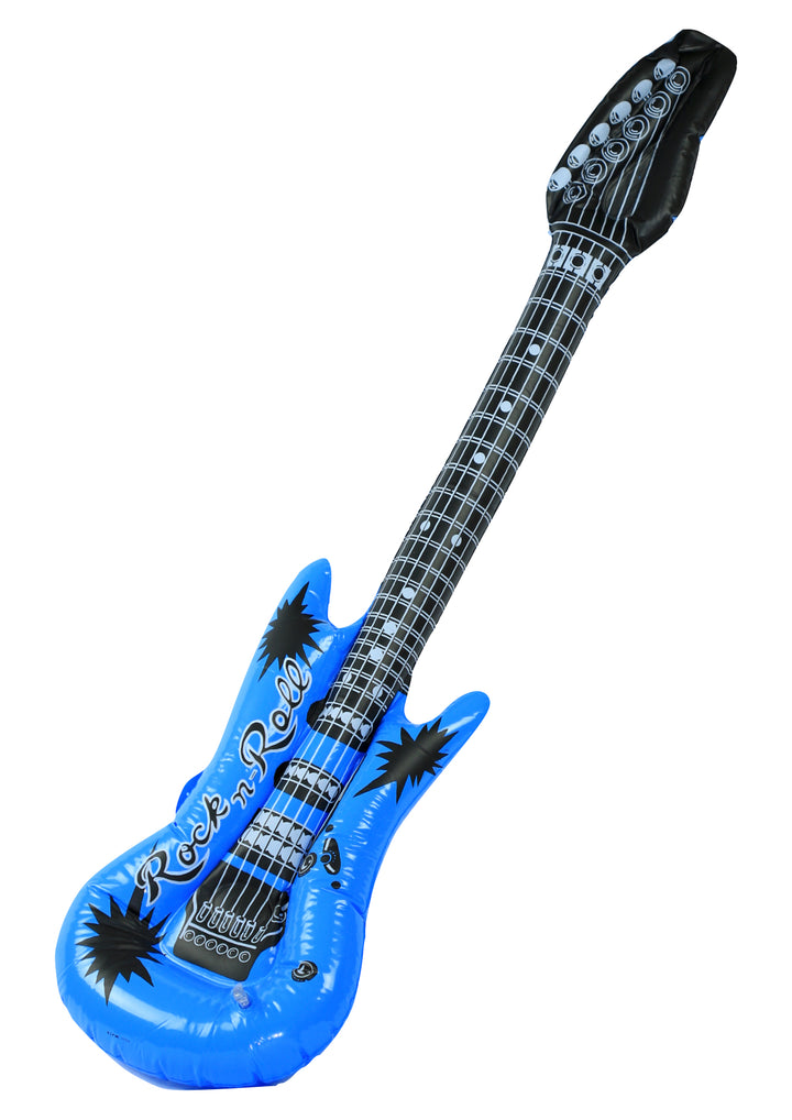 Inflatable novelty musical 40” rock electric guitar