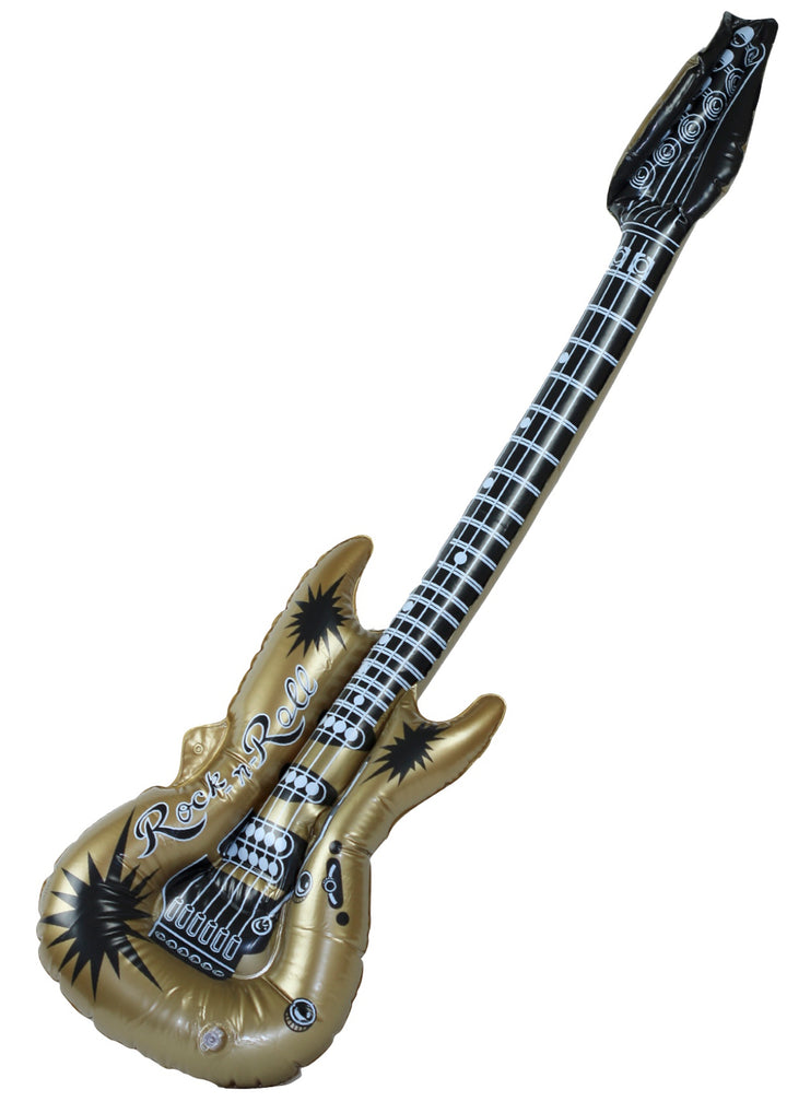 Inflatable novelty musical 40” rock electric guitar