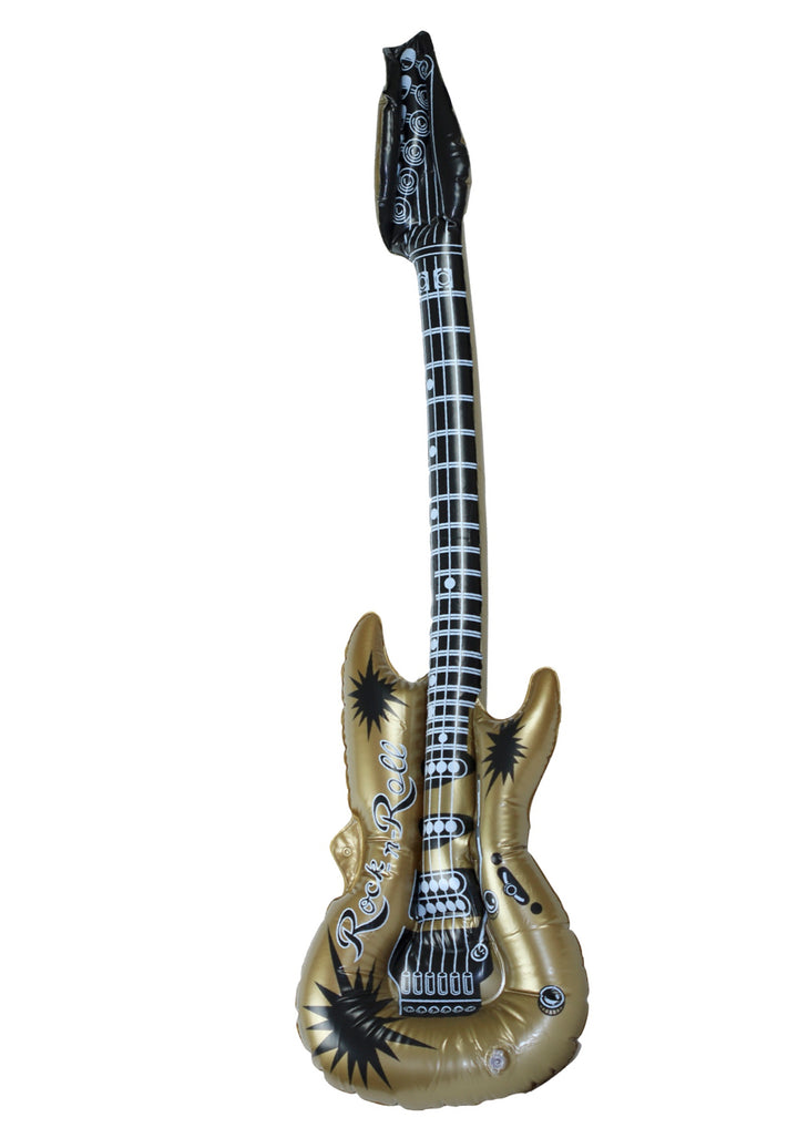 Inflatable novelty musical 40” rock electric guitar