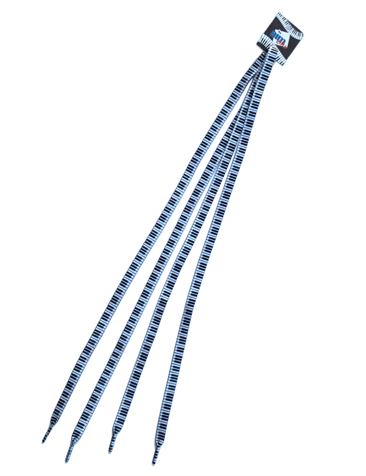 AIM Gifts Piano Keyboard Novelty Shoelaces – 100cm – Pair