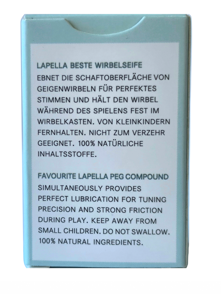 LAPELLA Violin Viola Cello Double Bass Instrument Peg Compound No.40