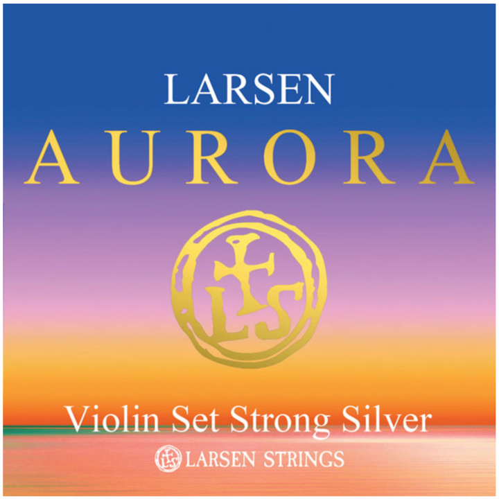 Larsen Aurora violin string set 4/4 STRONG SILVER D Made in Denmark